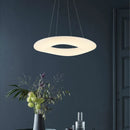 Axyaa White Ring LED Pendant Light for Kitchen Dining Room Decor