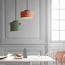 Axyaa LED Pendant Lights: Nordic Colorful Luminarias for Living Room, E27 Bulb Lamp