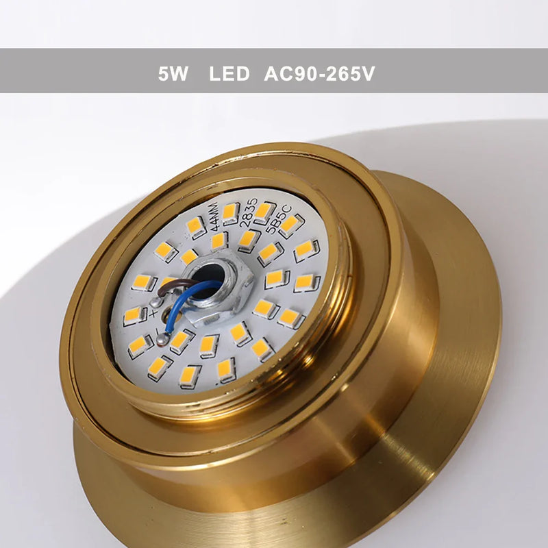 Axyaa Modern Nordic LED Wall Lamp Glass Pebble Design for Bedroom Living Room Stair Lighting