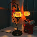 Axyaa Vintage Turkish Mosaic Glass Table Lamp Bedside Bed Light