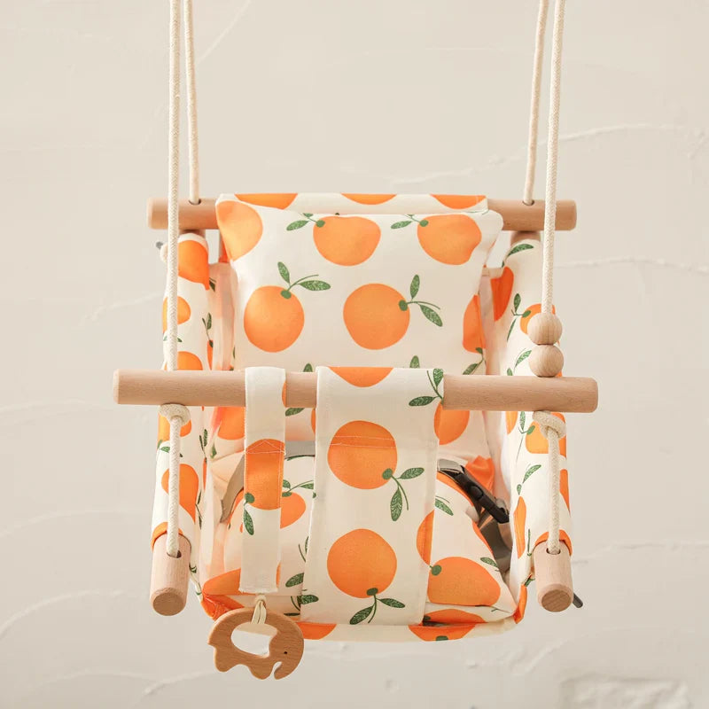 Axya Baby Canvas Lounge Swing Chair: Fun Outdoor Rocker for Kids