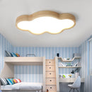Axya Nordic Cloud Wood Ceiling Light for Children's Room