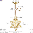 Axyaa Nordic Style LED Copper Glass Pendant Lamp for Home, Bar, Dinning Room