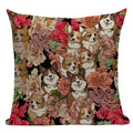 Axyaa Pug Dog Cat Bird Cushion Cover Sleep Dog Throw Pillow Cover