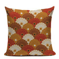 Axyaa Japanese Print Linen Cushion Covers - Fuji Kimono Girl Sea Theme