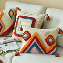 Axyaa Wool Tassel Moroccan Style Pillow Cover 45x45cm/30x50cm