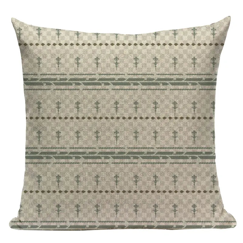 Axyaa Geometric Cushion Covers - Monkey Horse Print, Custom Home Décor, Throw Pillows