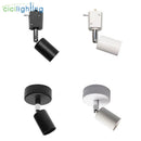 Axyaa Industrial Ceiling Lights LED Surface or Rail Mounted Black White