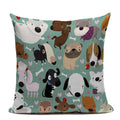 Axyaa Cartoon Animal Pillowcase for Sofa Bed - Cute Decorative Cushion Cover