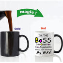Axyaa Heat Sensitive Magic Tea Cup Mug, Color Changing Coffee Mugs