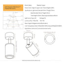 Axyaa Nordic Copper Ceiling Spotlight 7W CRI97 Adjustable Angle LED Downlight
