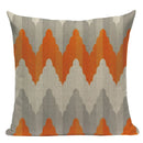 Axyaa Geometric Linen Cushion Cover Multicolour Decorative Pillow for Home Sofa