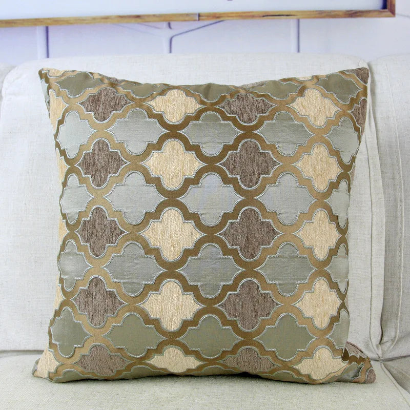 Axyaa Chenille Moroccan Style Cushion Cover - 45x45cm