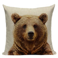 Axyaa Animal Series Cushion Cover: Tiger Elephant Monkey Pillow Cover Home Decor