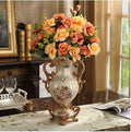 Axyaa Luxury Palace Resin Vase Figurine for Home Decor & Wedding Gift