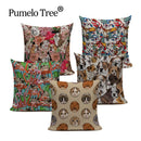 Axyaa Pug Dog Cat Bird Cushion Cover Sleep Dog Throw Pillow Cover