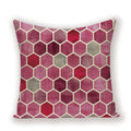 Geometric Linen Cushion Cover for Home Decor - Axyaa's Stylish Throw Pillow Case