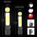Axya Rechargeable LED Flashlight: Ultra Bright, Waterproof, 90° Rotation Work Light
