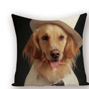 Axyaa Animal Dog Pillow Covers: Golden Retriever, Boston Terrier, Chihuahua Decor