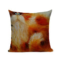 Square Cat Pillow Covers by Axyaa: Cute Cartoon Print Sofa Throw Pillow Cover