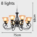 Axyaa Classic Iron Chandelier E27 Led Ceiling Light - European Traditional Fixture