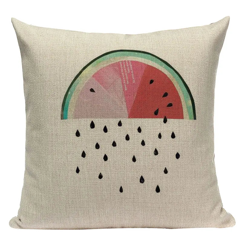 Axyaa Geometric Cushion Covers - Monkey Horse Print, Custom Home Décor, Throw Pillows