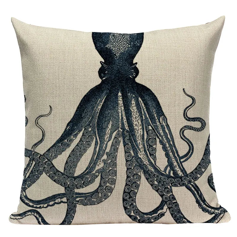 Axyaa Ocean Decor Throw Pillow Cover for Home & Office Furniture
