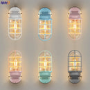 Nordic Glass Outdoor Wall Light with LED, Courtyard & Porch Lamp - Axyaa