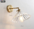 Axyaa Copper Glass LED Wall Light for Bedroom Bathroom Mirror, Retro Vintage Sconce