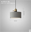 Nordic Cement LED Pendant Lights by Axyaa - American Vintage Dinning Room Suspension Fixture