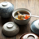 Axya Ceramic Japanese Style Soup Bowl Set - Under Glazed Color, Stew Tureen, 4.5/6.5 inch