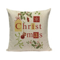 Axyaa Christmas Santa Claus Cushion Cover 45X45cm Deer Pillow Cases Kids Gift
