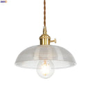 Axyaa Copper Glass Pendant Light - Nordic Style LED Industrial Hanging Lamp
