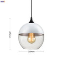Axyaa Glass Nordic Pendant Lamp for Dinning Room and Cafe, Modern Industrial Lighting Fixtures