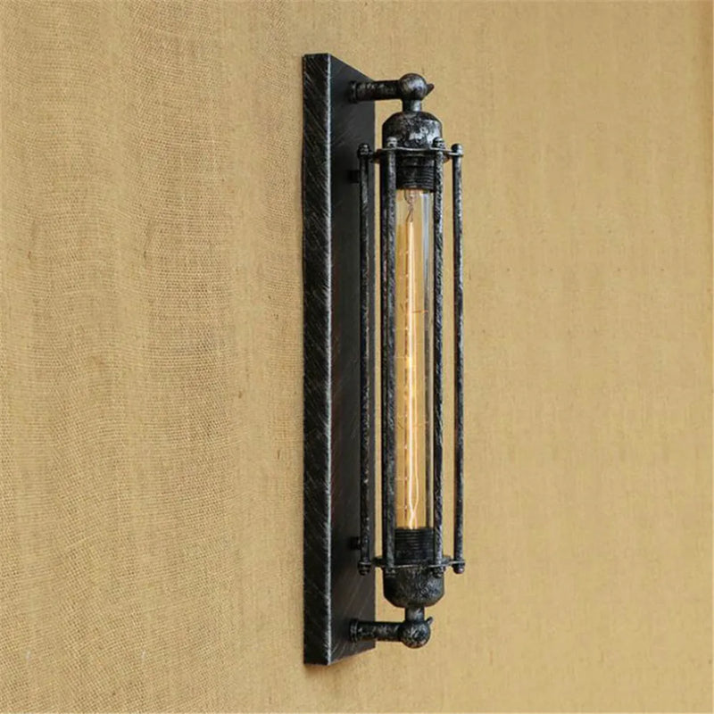 Axyaa Rustic Wall Sconce with Edison Bulb Included