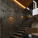 Axyaa Loft Wall Lamp: Adjustable Iron Pulley Light, Industrial Style for Home, Restaurant, Cafe