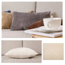 Axyaa Monochrome Corduroy Velvet Pillow Case, 40x60cm