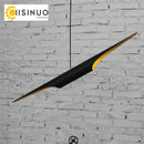 Axyaa Aluminum Tube Chandelier with LED Bulb - Unique Restaurant & Bar Lighting