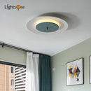 Axya Macaron Round LED Ceiling Light - Modern Nordic Style for Living Room & Bedroom