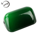 Axyaa Green/White Glass Bankers Lamp Shade Cover Live Edge Glass Replacement