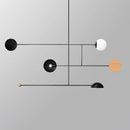 Axyaa Geometric Lines LED Pendant Light for Modern Living Room and Bar