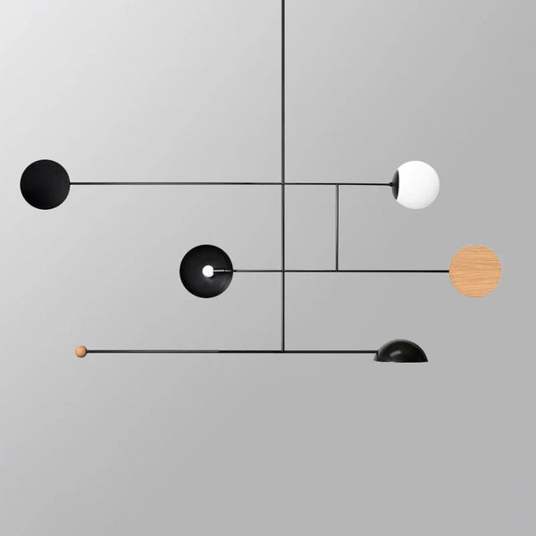 Axyaa Geometric Lines LED Pendant Light for Modern Living Room and Bar