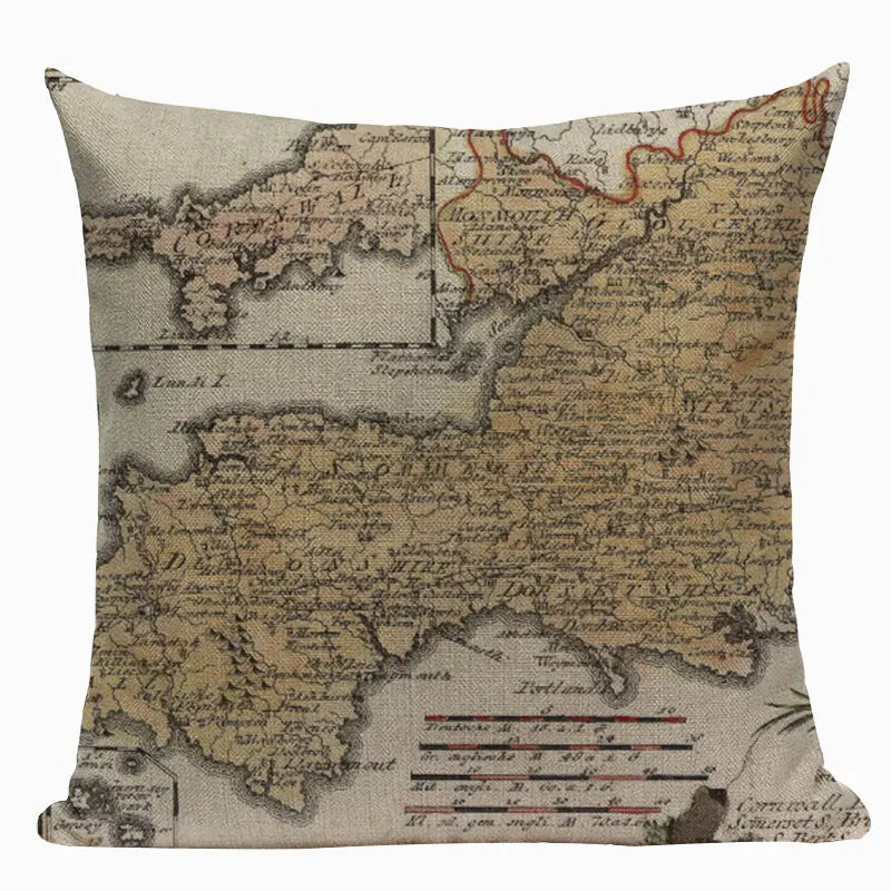 Axyaa Union Jack American Flag Throw Pillow Cases, 45x45cm, Top King Size Bed Print