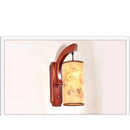 Axyaa Retro Antique Wood Wall Lamp Sconce for Stair Aisle Bedroom Cafe