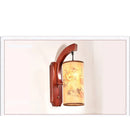 Axyaa Antique Wood Wall Lamp Sconce for Stair Aisle Bedroom Living Room
