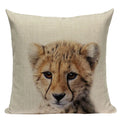 Axyaa Deer Print Cushion Cover 45x45cm Sofa Car Decor Pillow