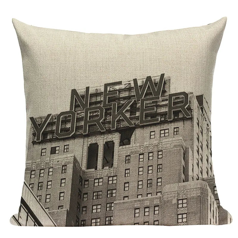 Geometric Meditation Decorative Throw Pillow Cover Axyaa Black White Linen Square Case