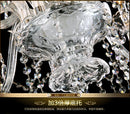 Axyaa Modern Crystal Chandelier - Luxe Living Room Light Fixtures