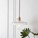 Axyaa Nordic Glass Ball Pendant Light - Copper Vintage Hanging Lamp