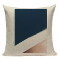 Axyaa Striped Geometric Cushion Cover 45x45cm in Black, Blue